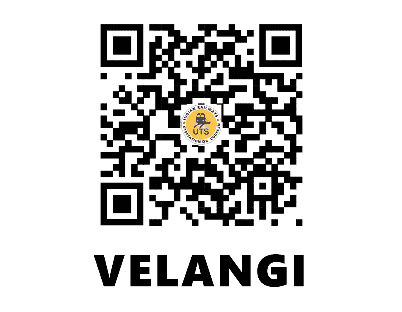 UTS QR Code for VELANGI - VGH (SC - ANDHRA PRADESH)